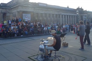 Live band in Edinburgh. 