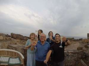 Bubbly with The McClatchie Family.