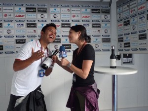 Post match interview. The Golden Boot. 