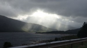 A ray of sun light.