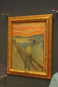 Munch. The Scream. Didn't know that pictures were not allowed. reminded right after this one.