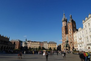 Main Square Krakow. Another bride. 1of 4 there.