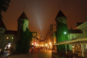Tallinn at night