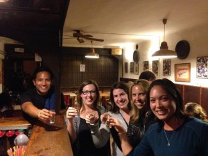 Cheers at the crawl