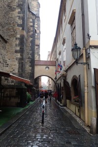 Prague. It rained most of the days we were there.