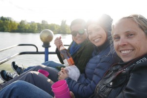 bubbly on the Danube. 