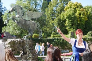 Our guide in Salzburg. Hi Sharon!
