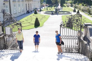 Sound of music scene at Mirabell Palace