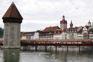 Kapellbrücke, Lucerne. (Chapel Bridge)