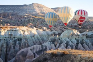 Pigeon houses. Cappadocia, Turkey.