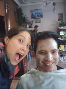 A facial in Turkey. nice. 