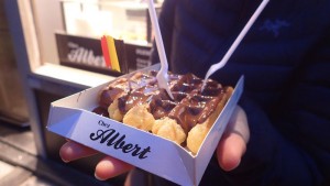 Got Belgium waffle? yummy.