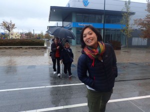 De paseo con Pilar y Santiago. 