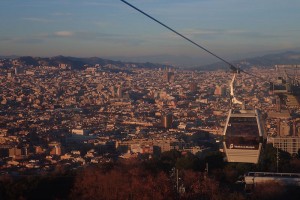 Montjuïc... cable cars.