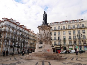 CAMOES SQUARE.... The free tour meeting point. 