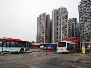 Chengdu. Bus terminal