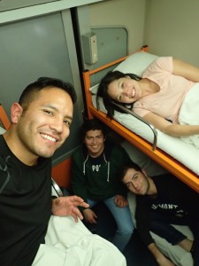 Sleeper train roommates 