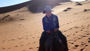 Jackie Riding the Camel