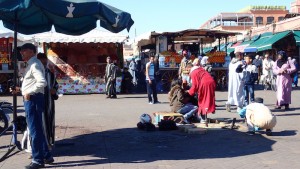 People. snakes. Marrakech