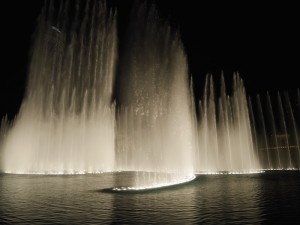 The Fountain show at The Dubai Mall.