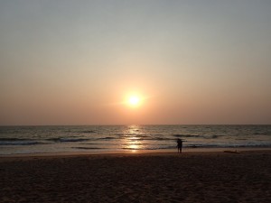 Betalbatim. Sunset beach. Goa