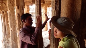 Our guide demonstrating the sounds