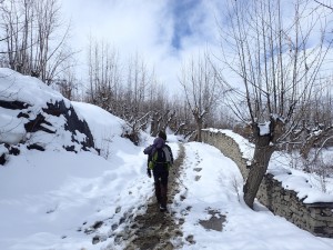 Prem singing. Annapurna Circuit