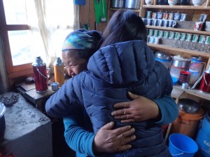 bear hug. 