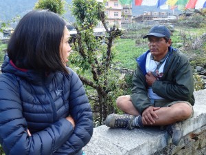 Ganga telling us more about his people.