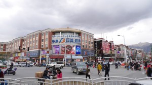 Shopping in Lhasa.