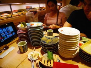 too much to eat. 