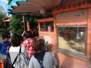 Cappuccino Pop corn at Disneyland Tokyo
