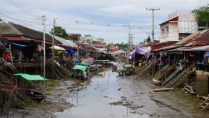 The dry floating market
