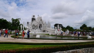 Wat Rong Khun, perhaps better known to foreigners as the White Temple