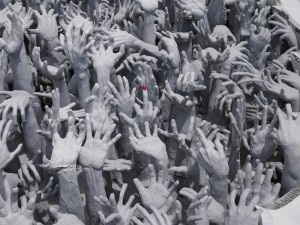 Wat Rong Khun, perhaps better known to foreigners as the White Temple