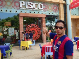 fake Peruvian food. Sentosa Island resort.