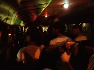 Finally in the van to our hostel. sadness, frustration and anger.