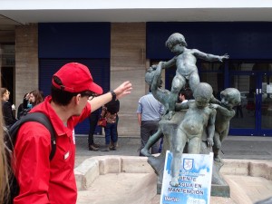 Walking tour. Santiago, Chile. 