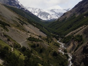On our way to Torres. Before Chileno. Patagonia. Torres del Paine National Park. 