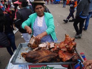 Pork. Fiesta de la Virgen de la Candelaria. Puno, Peru