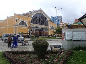 Bus terminal in La Paz. 