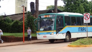 Puerto Iguazu. Bus to Brazil. 