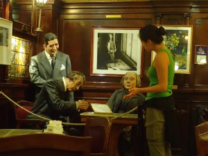 At Café Tortoni. Buenos Aires. 