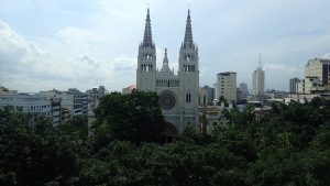 Metropolitan Cathedral. The view from our room. Guayaquil, Ecuador